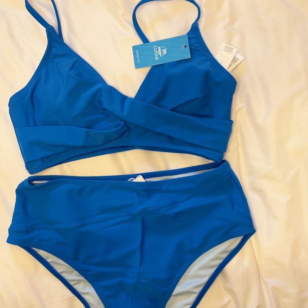 Cupshe Blue Bikini Set